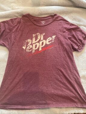 Dr Pepper Women's Short Sleeve Crewneck Tee - Maroon